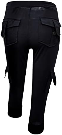 מכנסי יוגה של מטען מולופן לנשים אימון מזדמן רגל רחבה/קפרי חותלות מטען כושר מכנסי מטען למתחם מגף עם כיסים
