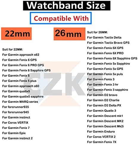 רצועות שעון ניילון קלועות עם אבזם אלסטי עבור Garmin Fenix ​​7 7x 6 6x Pro 5x 5 3HR 945 S60 S62 רצועות שחרור מהיר של QuickFit רצועות ניילון