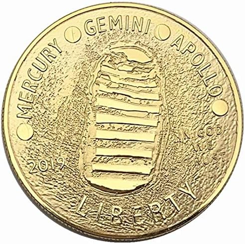 2019 מטבע מטבע מטבע מצופה מצופה זהב מטבע טביעת טביעת רגל מטבע מטבע מטבע מזל בהנצחה בהנצחה.