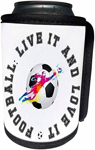 כדורגל 3DROSE - כדורגל - כדורגל - לחיות את זה ואוהב את זה. - יכול לעטוף בקבוקים קירור יותר