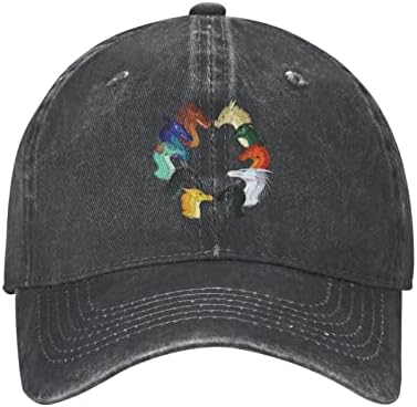 יספיני וו. או. אף. ווינגס.אש קאובוי כובע יוניסקס בייסבול כובע רטרו ג ' ינס אבא כובע כותנה קסקט מתכוונן נהג משאית כובע