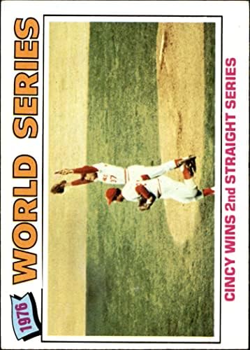 1977 Topps 413 1976 סדרת העולם - סינסי מנצח סדרה שנייה ברציפות טוני פרז/וויל מקנני סינסינטי/בוסטון אדומים/ינקיז אקס אדומים/ינקיז