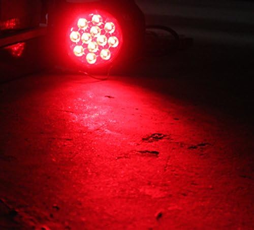 חדש 2 אדום + 2 ענבר צלול עדשה 4 עצירה עגול עגול בלם סיבוב אור זנב כולל אור, גזע, תקע למשאית קרוואן משאית