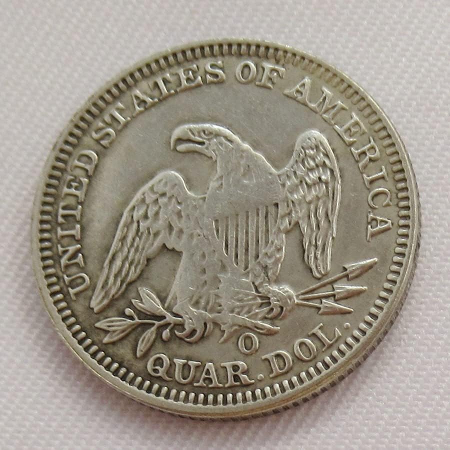 ארהב 25 סנט דגל 1840 מטבע זיכרון מצופה מכסף