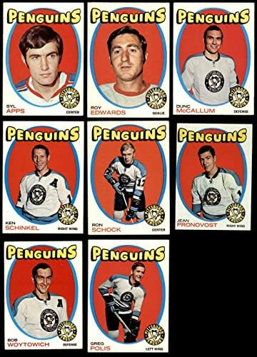 1971-72 Topps Pittsburgh Penguins ליד הקבוצה קבעו פיטסבורג פינגווינים VG/EX+ PENGUINS