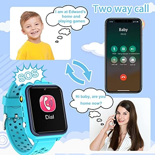 שעון חכם של JSBaby לילדים, ילדים חכמים שעונים אטומים למים עם SO