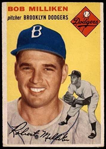 1954 Topps 177 בוב מיליקן ברוקלין דודג'רס VG/Ex Dodgers