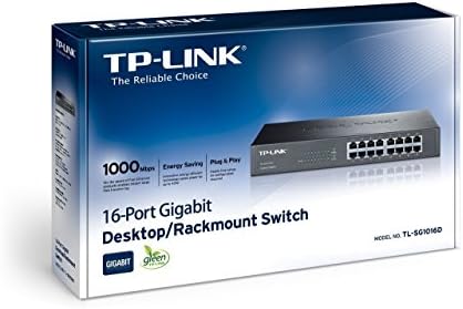 TP-LINK TL-SG1016D 16-PORT GB מתג מתג מתג מתג אביזר רשת