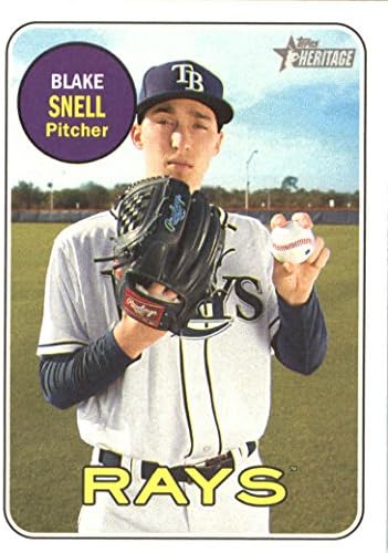 2018 Topps Heritage 54 Blake Snell Tampa Bay Rays כרטיס בייסבול