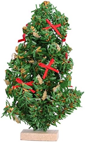 עץ חג המולד המיני המלאכותי של פיליפאן 1: 12 מדרג חיים בקנה מידה בגודל 4.7 אינץ