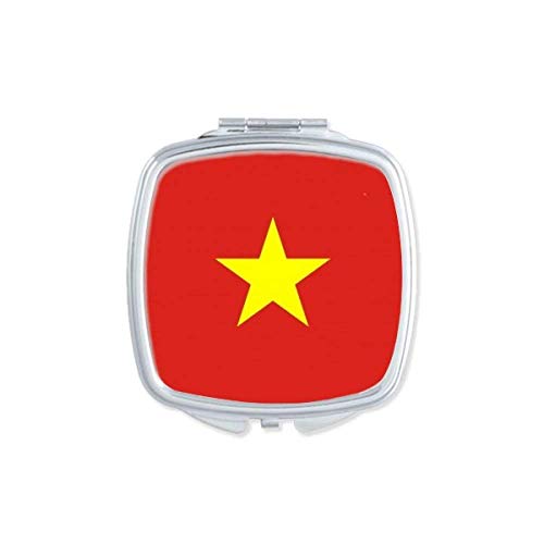 וייטנאם לאומי דגל אסיה המדינה מראה נייד קומפקטי כיס איפור כפול צדדי זכוכית