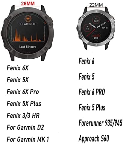 רצועות להקת שורש כף היד של Dzhtus עבור Garmin Fenix ​​5 5x Plus 6 6x Pro 935 945 3 שעות חכם שעון הדפסת ספורט סיליקון Watchband S מהיר מהיר