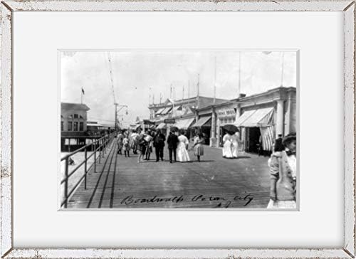 אינסופי תמונות תמונה: טיילת / אוקיינוס סיטי / ניו ג ' רזי / 1908 / היסטורי תמונה רבייה / בית תפאורה