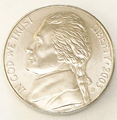 2003 D BU Jefferson Choice Nickel Uncirculated Us Mint