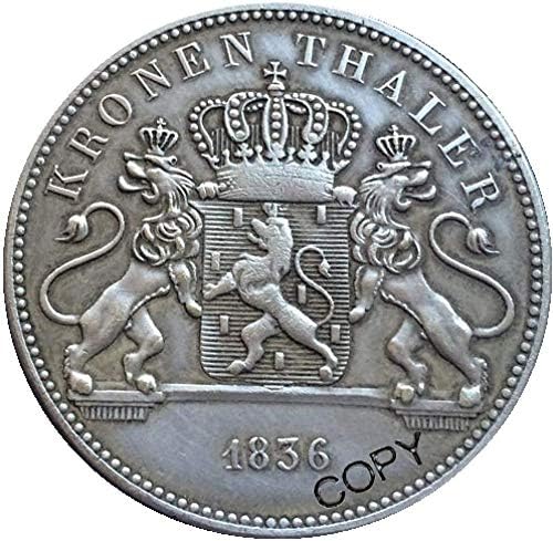 1836 מטבעות העתקה גרמנית מתנה מטבע מטבע חידוש