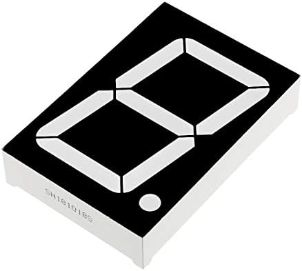 uxcell אנודה נפוצה 10 סיכה 1 סיביות 7 תצוגת קטע 2.2 x 1.5 x 0.43 אינץ '1.8 אינץ' תצוגת LED אדומה צינור דיגיטלי