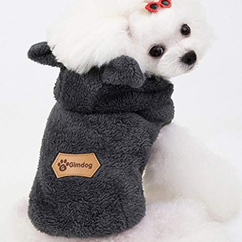 סוודרים חמים לכלבים מעיל בגדי חתול סווטשירט סווטשירט מעיל אוזניים חם דוב חיות מחמד חולצה בגדים לחיות מחמד