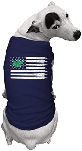 דגל ארהב של מריחואנה - חולצת כלבים עלה סיר