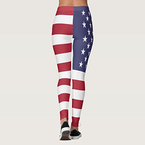 יום העצמאות של תלבושת ליולדות אתקיה יום עצמאות לנשים אמריקאיות 4 ביולי חותלות הדפסות מכנסי המותניים של הייגרים לריצת יוגה