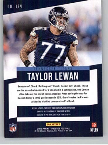 2019 Panini Prestige 134 Taylor Lewan Tennessee Titans כרטיס מסחר בכדורגל NFL