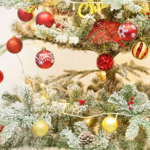 עץ אשוח אשוח של פתית שלג היררכית, עץ חג המולד נוהר מלאכותי עיצוב חג המולד מסורתי