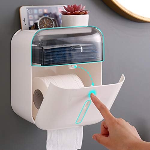 קופסת רקמות אמבטיה של JYDQM, מחזיק נייר טואלט, מגש שירותים, צינור נייר אטום למים נטול אגרוף