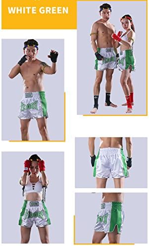 פלואורי MUAY תאילנדי קרב קצרים, מכנסיים קצרים MMA אימוני בגדים כלוב נלחמים באומנויות לחימה מתמודדות