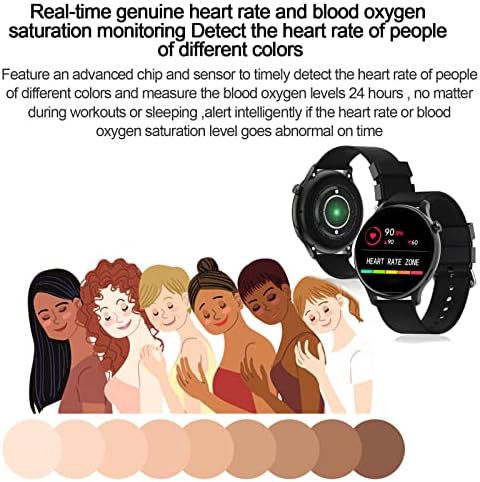 שעון חכם של YIISU לאנדרואיד ולטלפונים של iOS, רשומת פעילות אטומה למים IP67 עם מסך צבע נוגע ללב, שיחת Bluetooth, HEA
