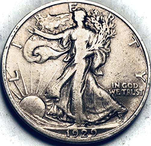 1929 S Walking Liberty Silver Half Dollar מוכר קנס