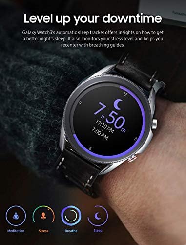 Samsung Galaxy Watch3 Watch 3 שעון חכם עם ניטור בריאות מתקדם, מעקב אחר כושר וסוללה לאורך זמן רב