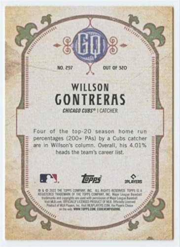 וילסון קונטררס 2022 טופס צועני מלכה מס '297 קאבס MLB