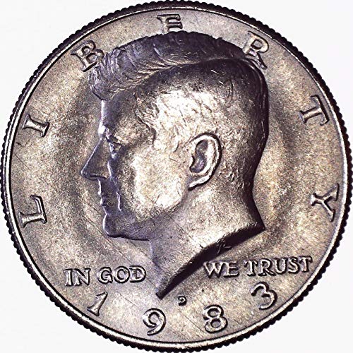 1983 ד קנדי ​​חצי דולר 50c מבריק ללא מחזור