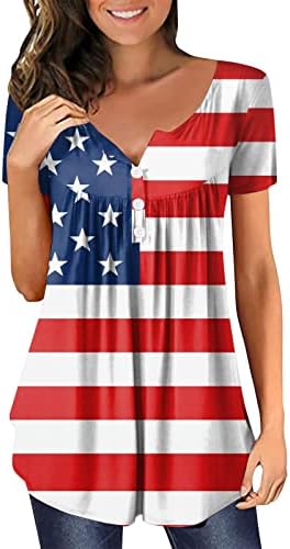 נשים ארוך שרוולים חולצות עצמאות יום לנשים בתוספת גודל אמריקאי 4 של יולי ארוך שרוול דחיסת חולצה