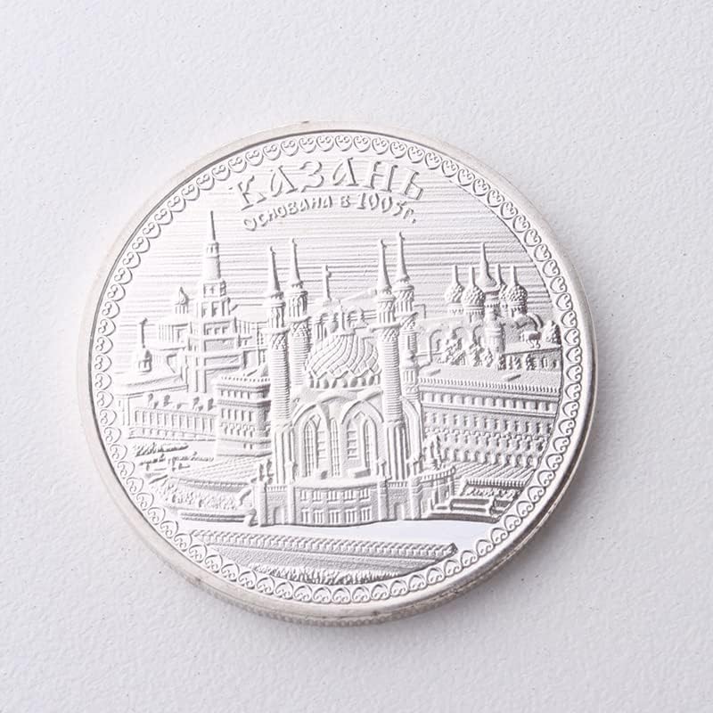 2018 רוסיה קרמלין מדליה מצופה כסף סמל לאומי רוסיה מטבע הנצחה בכפיל