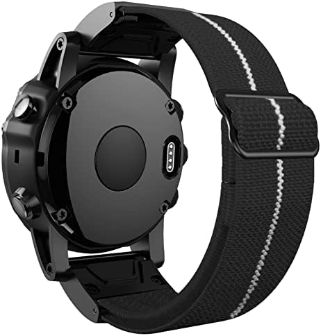 רצועת Watchband של QuickFit עבור Garmin Fenix ​​6 6x Pro 5x 5 Plus 3HR 935 945 S60 Loop Nylon 22 26 ממ להקת שעון אלסטית עבור Fenix ​​7 7x צמיד כף יד