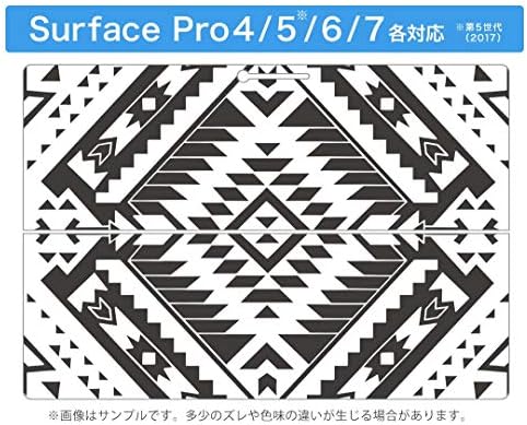 Igsticker Ultra דק דק מדבקות גב מגן עורות עורות כיסוי מדבקות טבליות אוניברסאלי עבור Microsoft Surface Pro7 / Pro2017 / Pro6 011121 דפוס יליד שחור לבן שחור