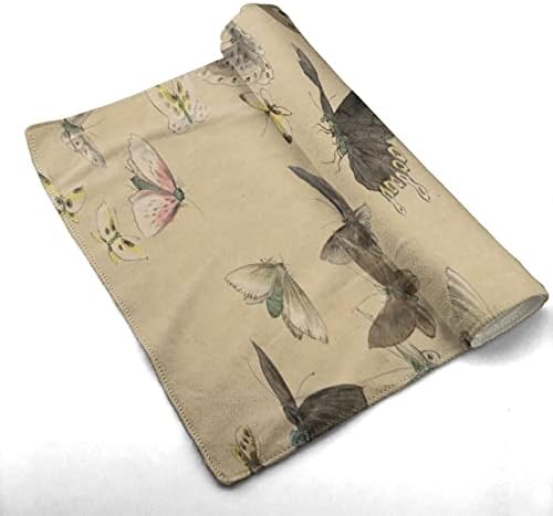 ציור פרפר מגבת מיקרופייבר מגבת אורח מגבת בית קישוטי אמבט