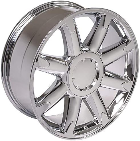 OE Wheels LLC 20 אינץ 'חישוקים מתאימים לפני 2019 סילברדו סיירה לפני 2011 טאהו פרברי יוקון אסקאלדה CV85 20x8.5 גלגלי כרום