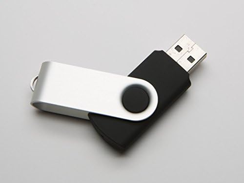 כונן הבזק של 20 ג'יגה -בייט - חבילה בתפזורת - USB 2.0 1 ג'יגה -בייט עיצוב מסתובב שחור