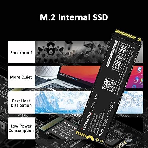 Fanxiang S501 1TB NVME SSD 3D NAND 1.3 PCIE GEN3X4 M.2 2280 כונן מצב מוצק פנימי תואם למחשב נייד ומחשב שולחן עבודה מחשב