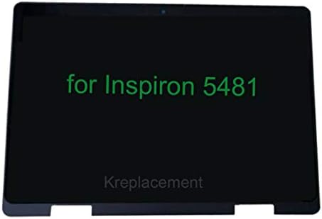 KRENEW 14 מסך מגע החלפת דיגיטייזר לוח קדמי לוח LCD תצוגת LCD עם מסגרת דיור לוחית עבור Dell Inspiron 14-5481 HD 1366x768