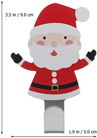 Cabilock 4 PCS ווים קיר לחג המולד סנטה קלאוס קיר מתכת קול חג המולד קיר לחג המולד מחזיק מעיל מגבת של מעיל מגבת לדלתות חדרי אמבטיה תיק חלוק מפתח
