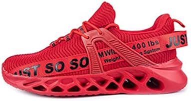נעלי נעלי ספורט של הזוג Bestgift נעליים ארוגות נושמות נעלי ריצה להביב אדום EU45/US11