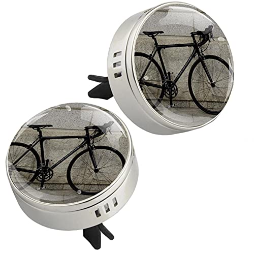 גלגלי אופניים רטרו ארומתרפיה ארומתרפיה תליון מפזר שמן אתרי עם קליפ אוורור 4 רפידות לבד