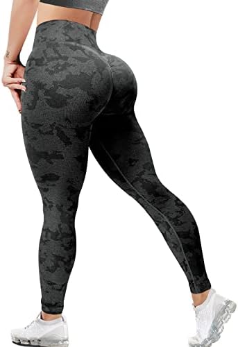 מכנסי יוגה עם מותניים גבוהים של קינגג'וז לנשים לבקרת בטן נמתחת הרמה שלל חותלות מרקמות ריצות אימון טייץ '
