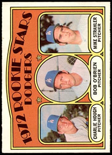 1972 O-PEE-CHEE 198 טירונות דודג'רס צ'רלי הו/בוב אובריין/מייק סטרהר לוס אנג'לס דודג'רס NM Dodgers