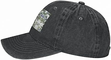 עלים אקליפטוס ירוקים של ASEELO כובע בייסבול מודפס, כובע קאובוי מתכוונן למבוגרים, זמין כל השנה